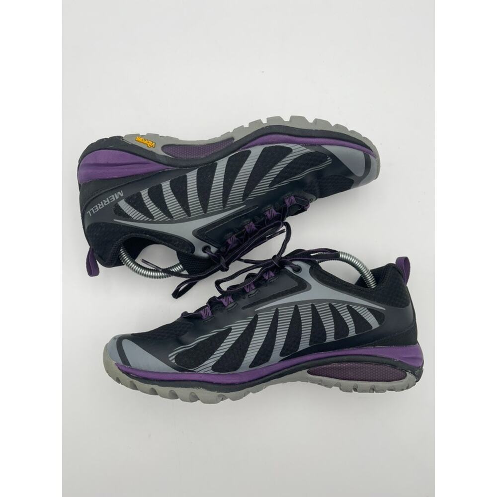 Merrell Siren Edge 3 Black Gray Purple Gray Hiking Shoe Boot Sneaker Women's 10 - Picture 2 of 9